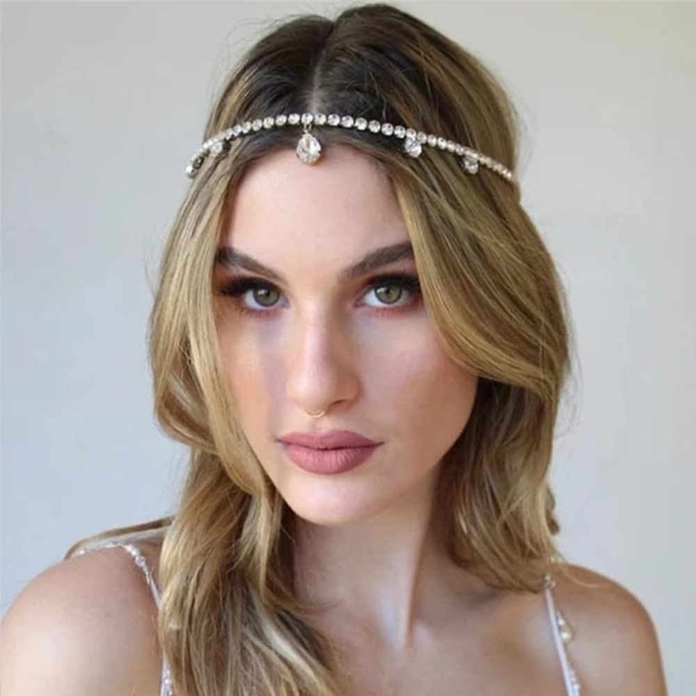 Crystal Droplets Hair Chain